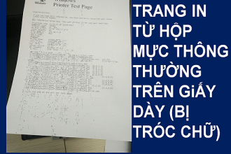 Hộp mực in tróc chữ, Cách khắc phục